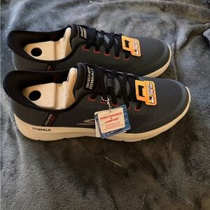 Skechers Men's Dark Gray and White Sneakers